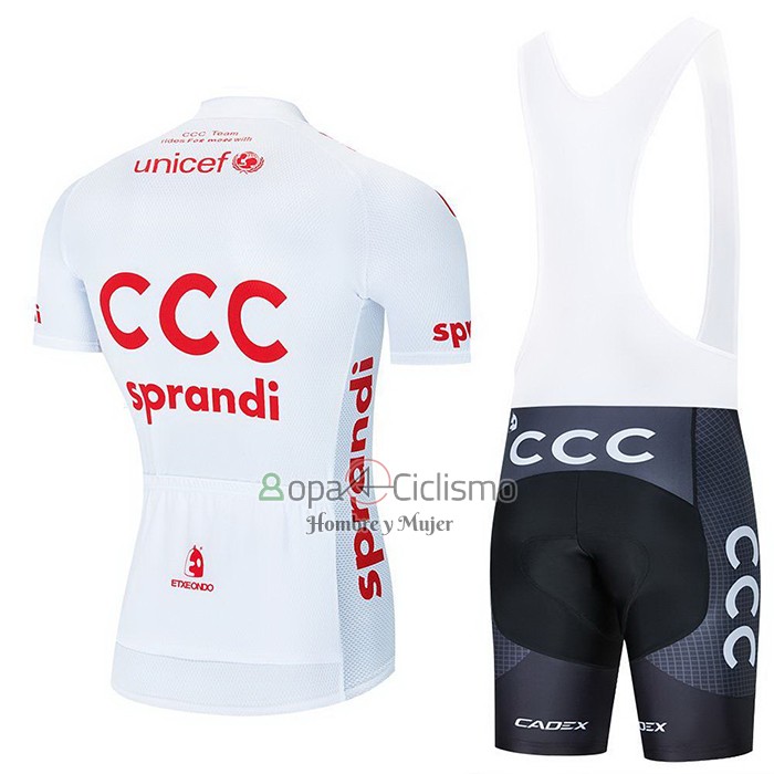 Ccc Ropa Ciclismo Culotte Corto 2021 Mangas Cortas Team Blanco